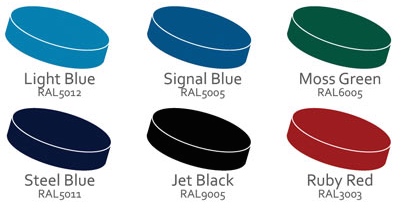 Fort colour choice chart and RAL numbers